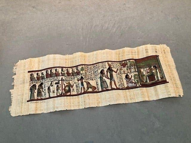 Rouleau de papyrus, Beige, Enlèvement ou Envoi, Objet de décoration, Papier/carton
