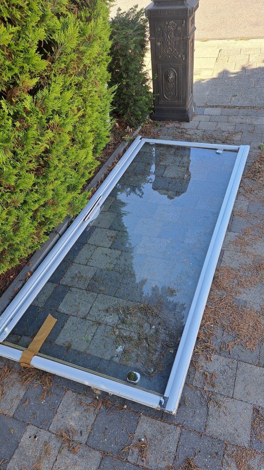 Gratis douchedeur, Doe-het-zelf en Bouw, Ophalen, Gebruikt, Glas, Douche