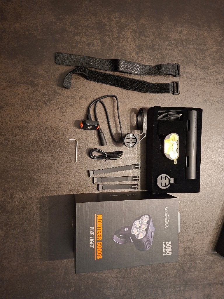 Lampe magicshine monteer 5000s, Phare avant, Batterie, Enlèvement, Neuf
