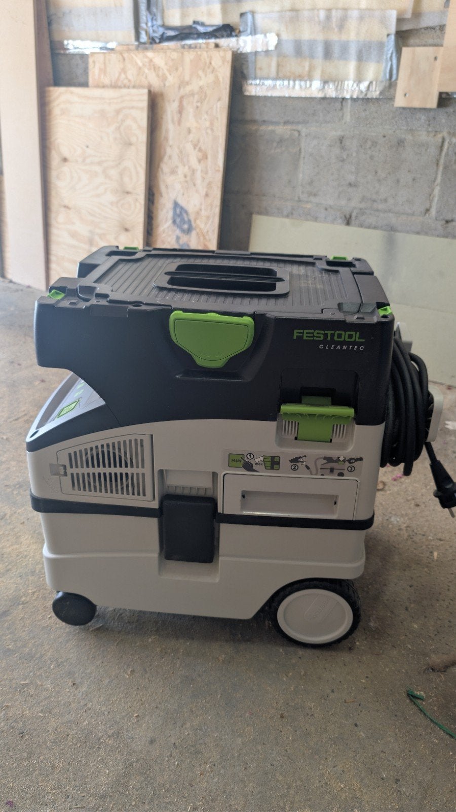 Festool CTL MIDI I Stofzuiger - 1200W - Klasse L 15l, Ophalen