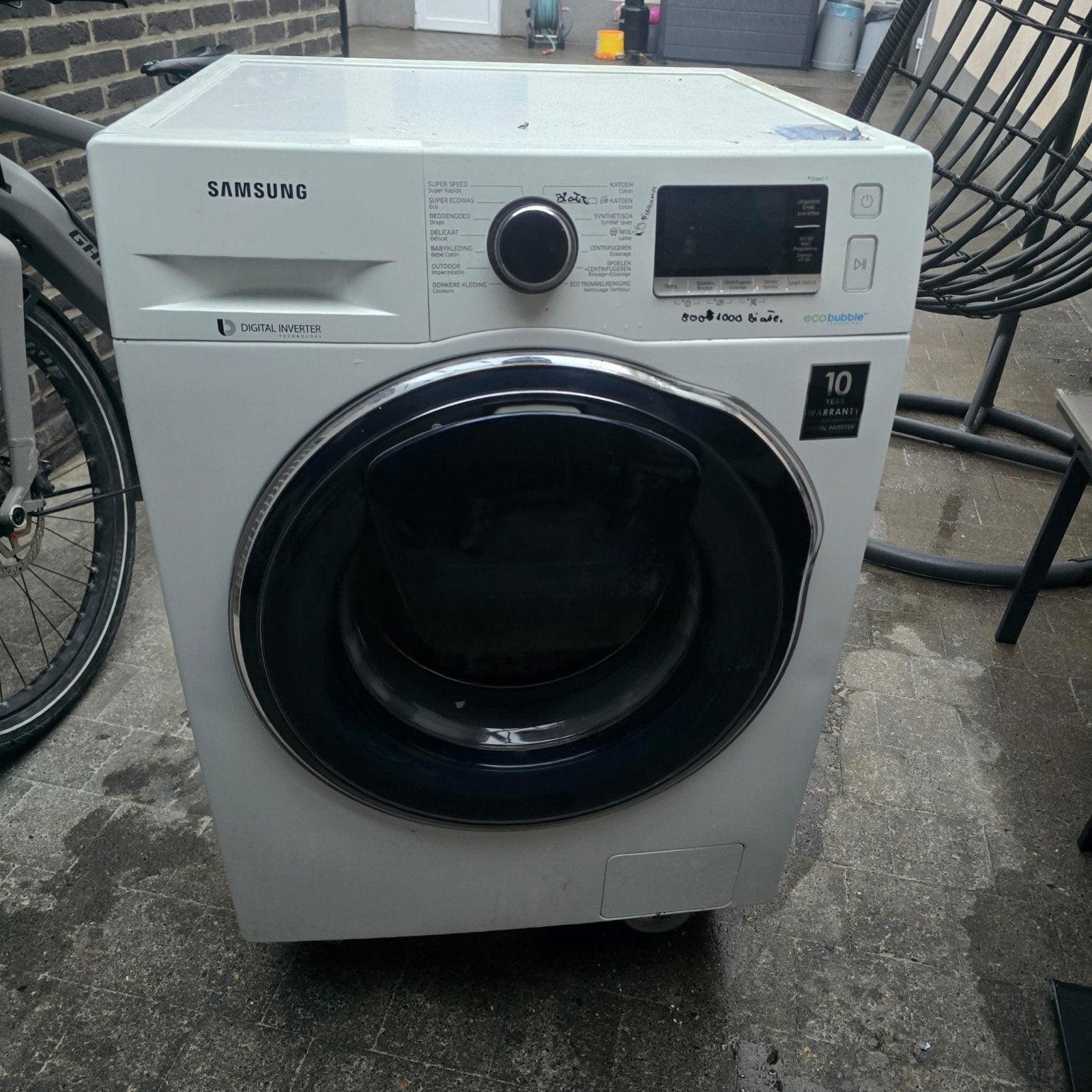 wasmachine, Ophalen