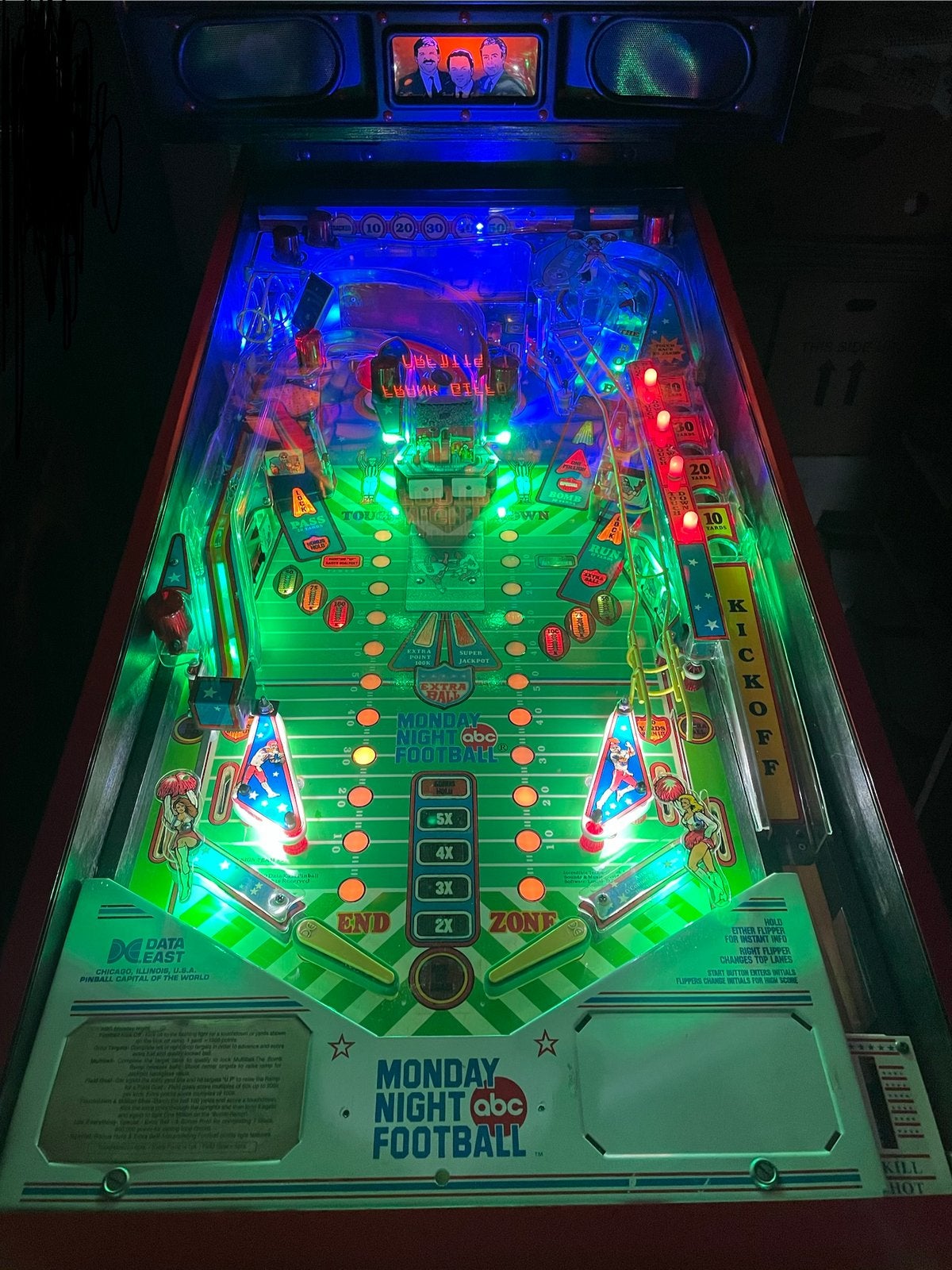 Pinball Data East lundi soir, Flipper (jeu), Comme neuf, Data East, Enlèvement