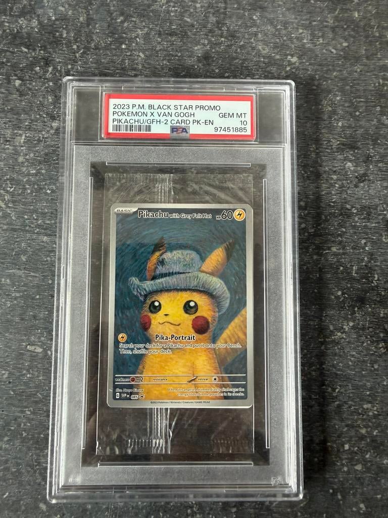 Pikachu van gogh, Hobby en Vrije tijd, Verzamelkaartspellen | Pokémon, Ophalen of Verzenden, Nieuw, Losse kaart, Foil