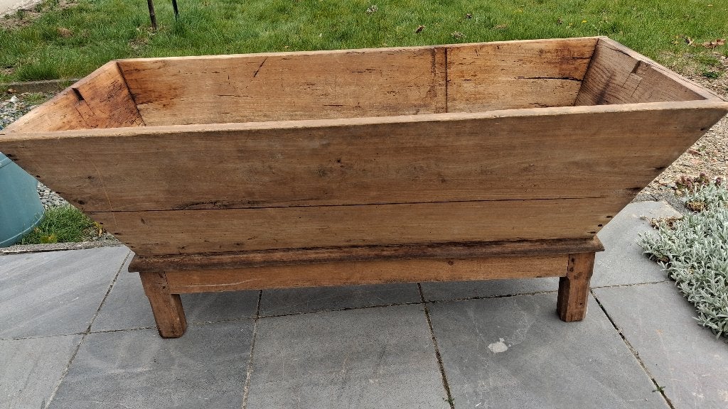 Bac en bois ancien, 30 à 60 cm, Enlèvement, Utilisé, Intérieur