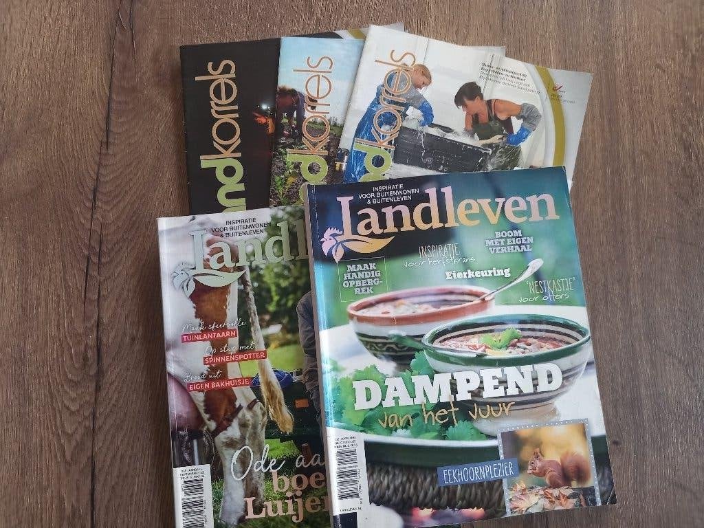 6x magazine natuur fauna flora Landleven Tijdschrift, Ophalen of Verzenden