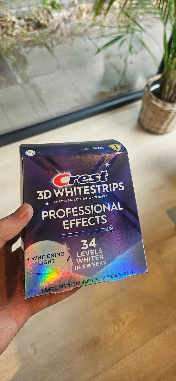 sterkste CREST 3D Whitestrips kit + LED Light, Enlèvement ou Envoi, Neuf