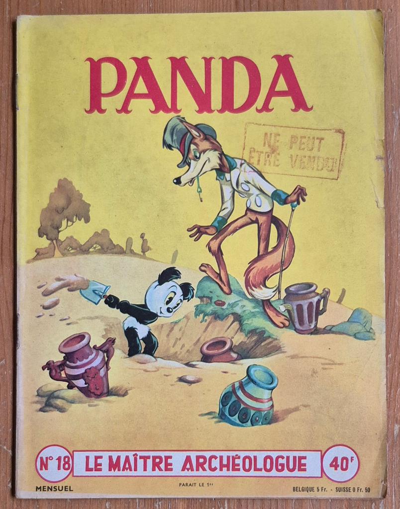 Panda 18 Le maître archéologue 1959 Artima Marten Toonder, Boeken, Gelezen, Marten Toonder, Verzenden, Eén stripboek