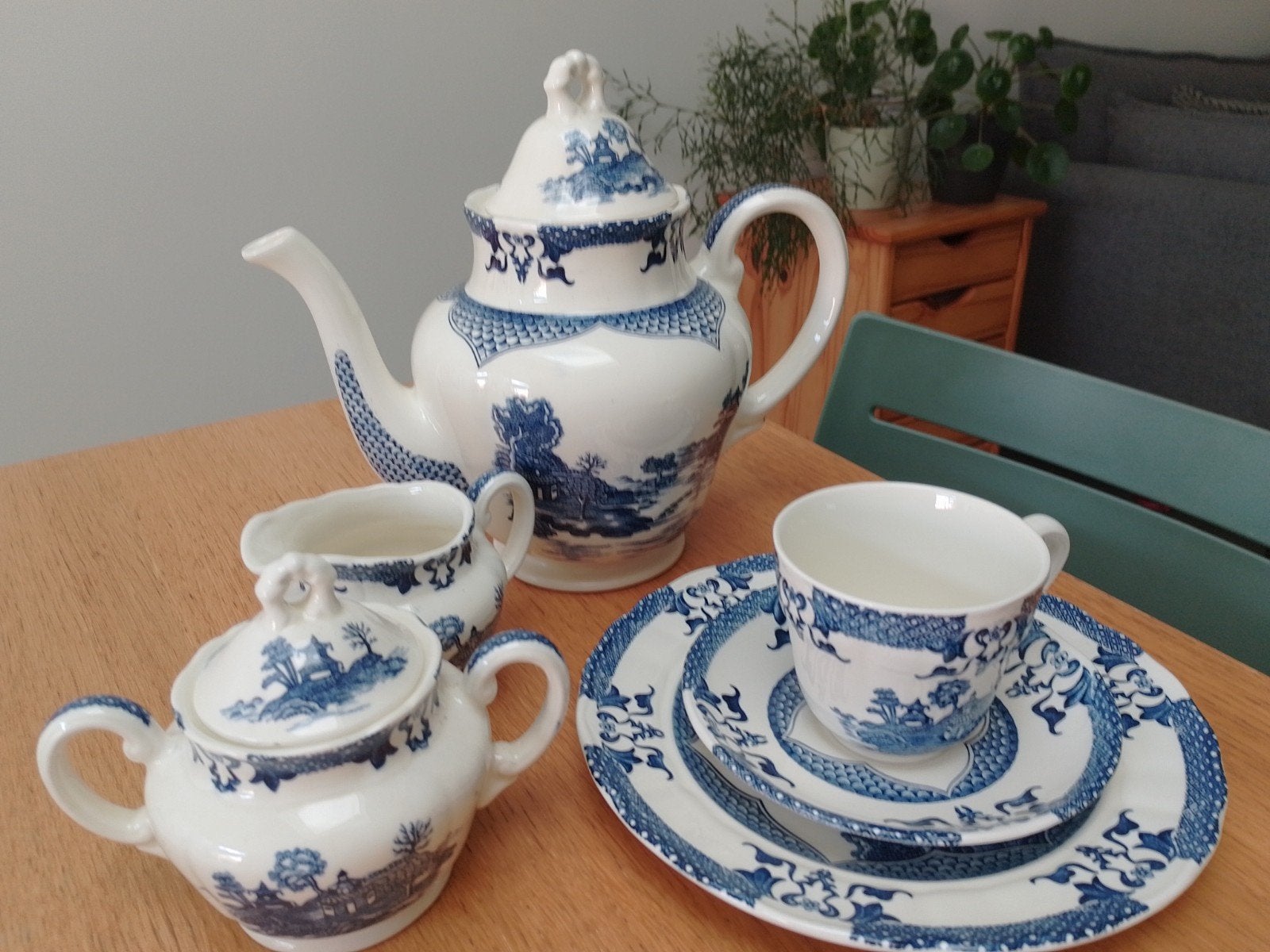 Koffieservies 21 stuks, Huis en Inrichting, Ophalen, Nieuw, Theepot
