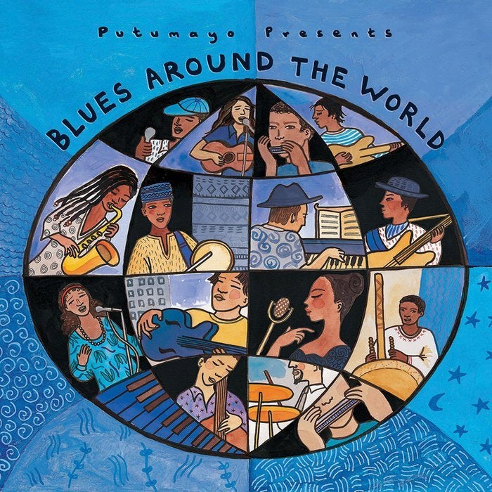 SALE->CD VARIOUS-Blues Around The World-Putumayo, CD & DVD, Envoi, Blues