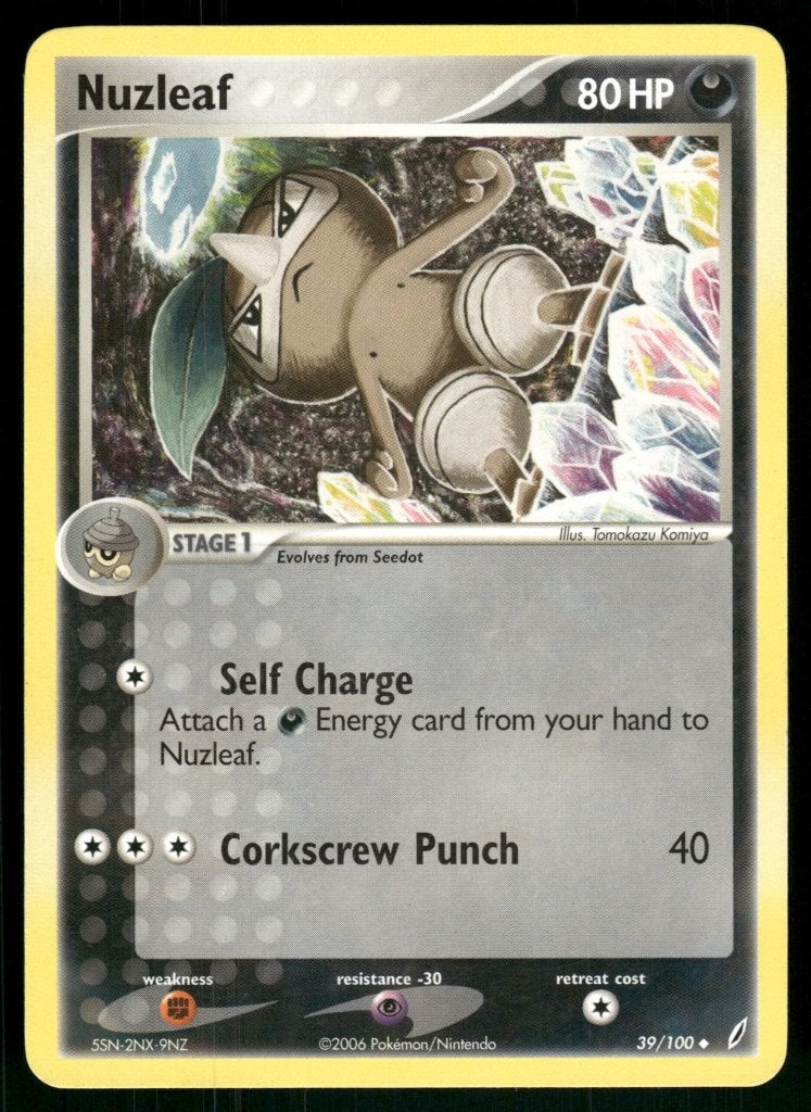 Nuzleaf 39/100 - Crystal Guardians (EX), Hobby & Loisirs créatifs, Jeux de cartes à collectionner | Pokémon, Utilisé, Envoi