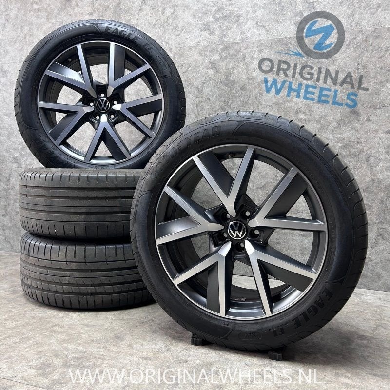 20 inch originele Braga velgen + zomerbanden VW Touareg, Auto-onderdelen, Gebruikt, -, 285 mm, -