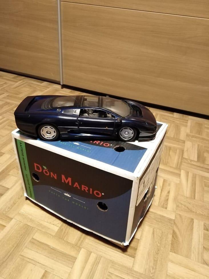 JAGUAR SPORT XJ220 (1992-1994)  LE MANS METALLIC BLUE, Hobby en Vrije tijd, Ophalen, Nieuw, 1:9 t/m 1:12, Auto