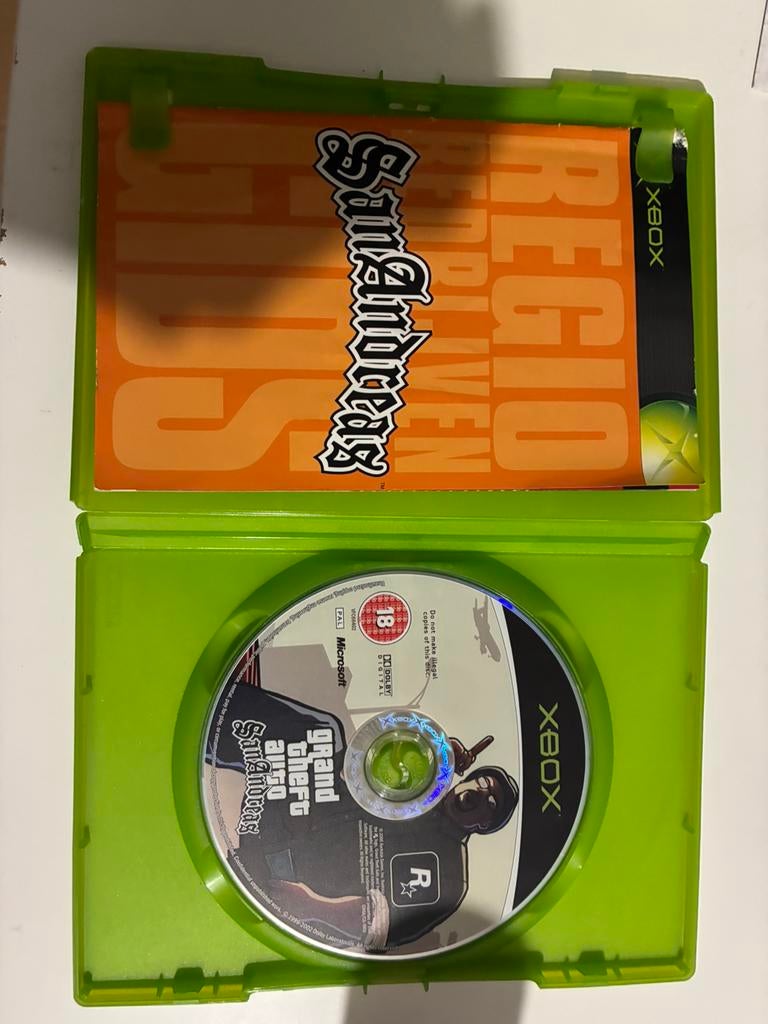 Gta san andeas xbox classic og, Games en Spelcomputers, Ophalen of Verzenden, Zo goed als nieuw