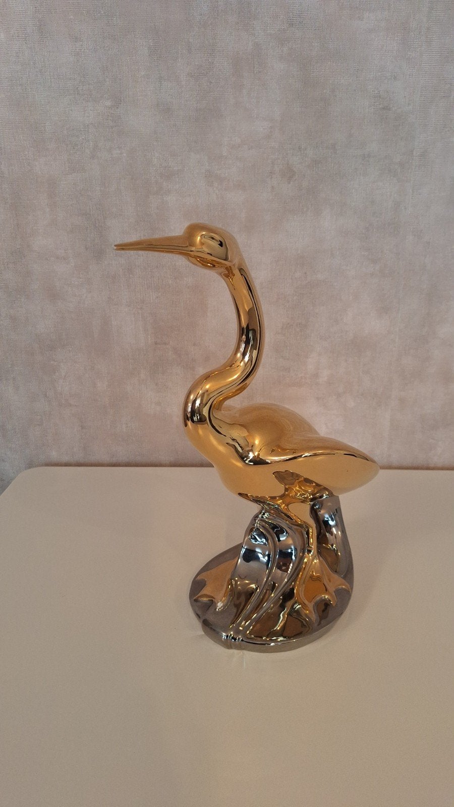 Pelikaan, met een 24 karaats goud laag., Ophalen