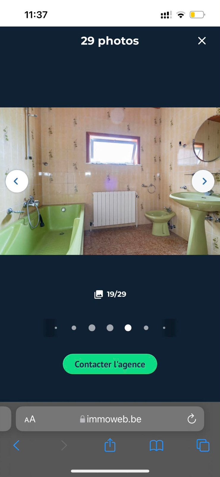 Meubles de salle de bain vert vintage, Maison & Meubles, Enlèvement