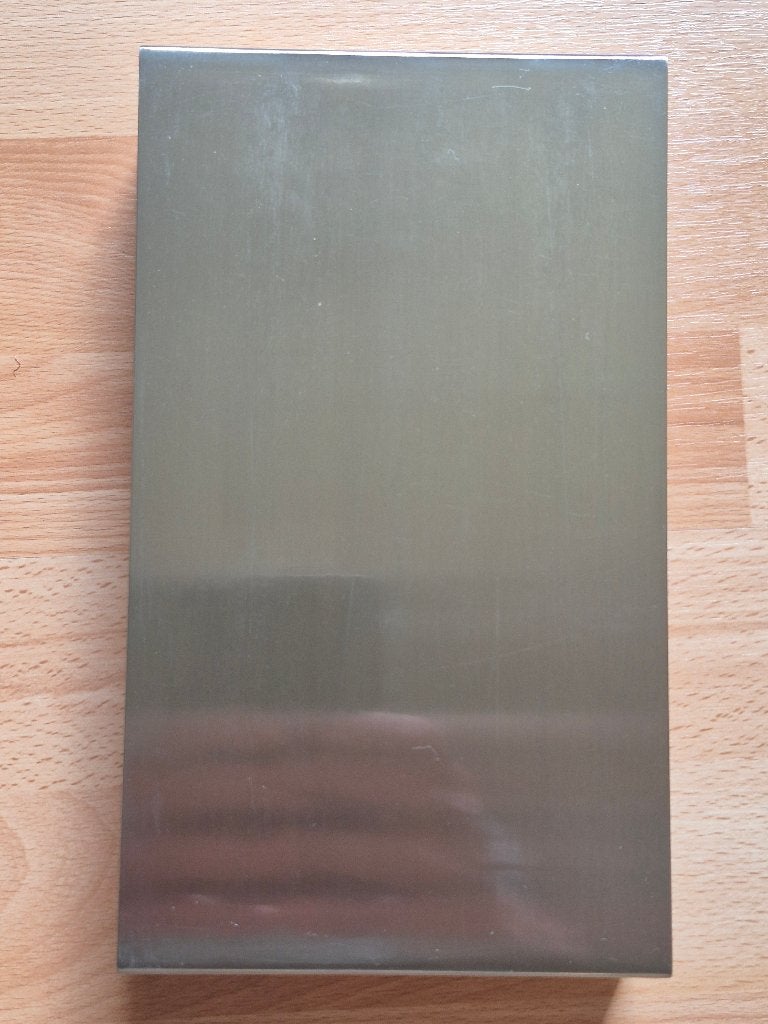 wandlamp in geborsteld inox, Ophalen, Zo goed als nieuw, Inclusief lichtbron, Metaal