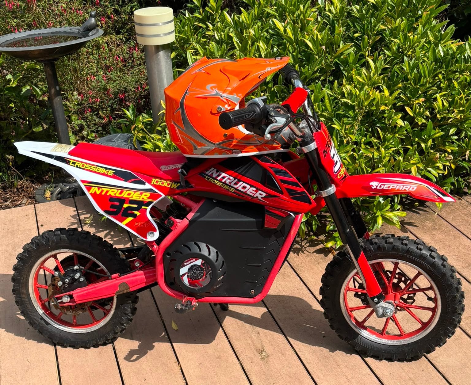 Elektrische Kindercrosser 1000W Rood, Fietsen en Brommers, Minibikes, Midibikes en Pitbikes, Ophalen, Zo goed als nieuw