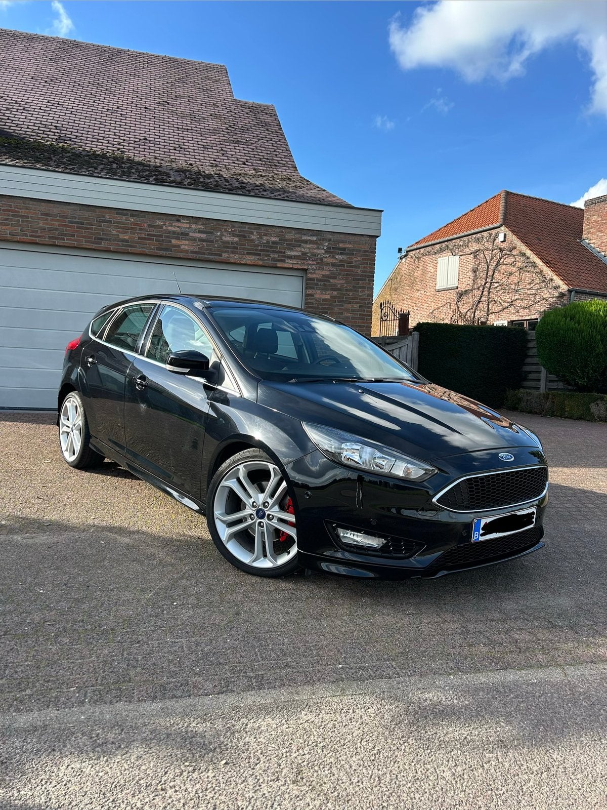 Ford Focus ST-Line, Auto's, Stof, 4 cilinders, Zwart, Parkeerassistent