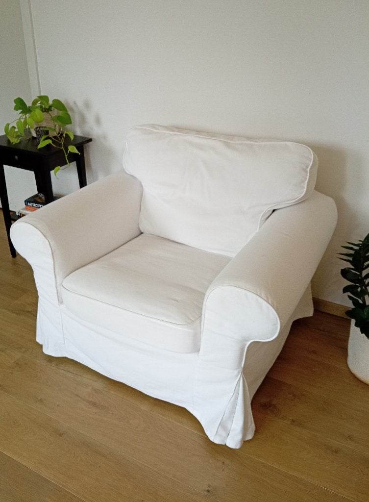 Fauteuil IKEA ektorp 1-zit, Maison & Meubles, Fauteuils, Utilisé, 100 à 125 cm, Moins de 75 cm, Enlèvement