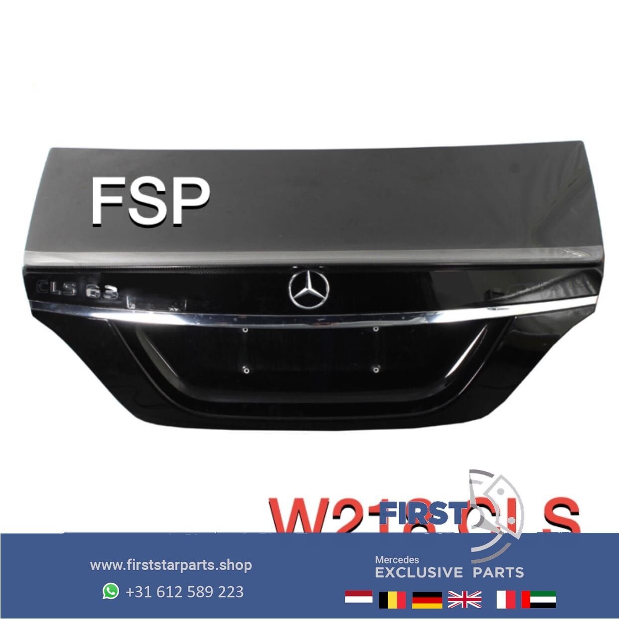 W218 CLS Facelift Achterklep Kofferbak GRIJS 2011-2017 Merce, Gebruikt, Ophalen of Verzenden, Achter, -