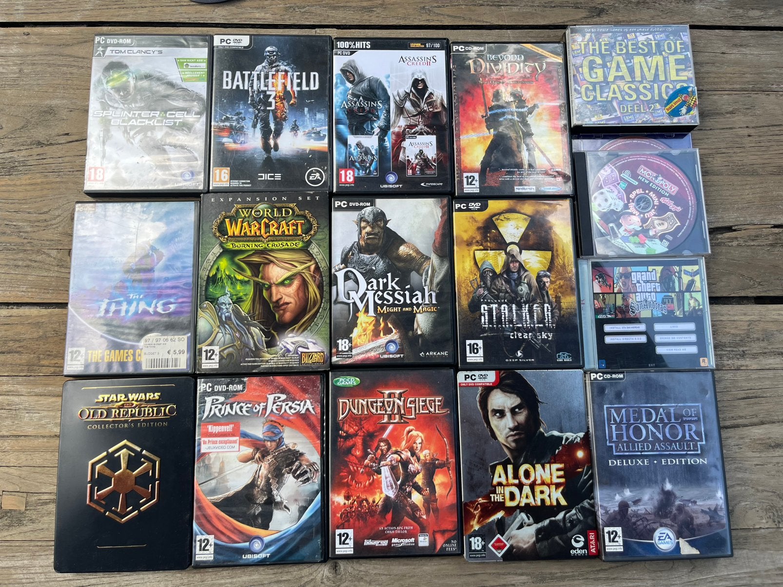 Grote PC‑game collectie – klassiekers/toppers in goede staat, Games en Spelcomputers, Ophalen, Zo goed als nieuw