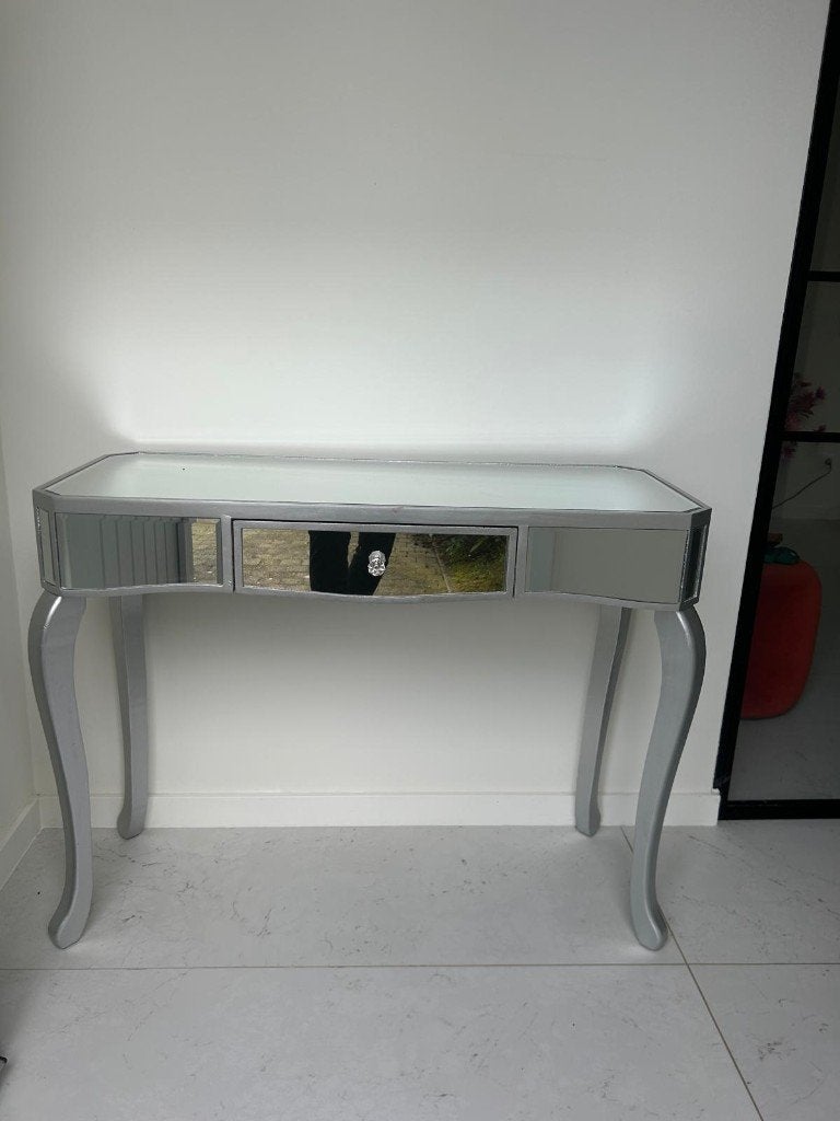 Petite table déco miroir, Maison & Meubles, Comme neuf, Enlèvement, 75 cm ou plus, Rectangulaire