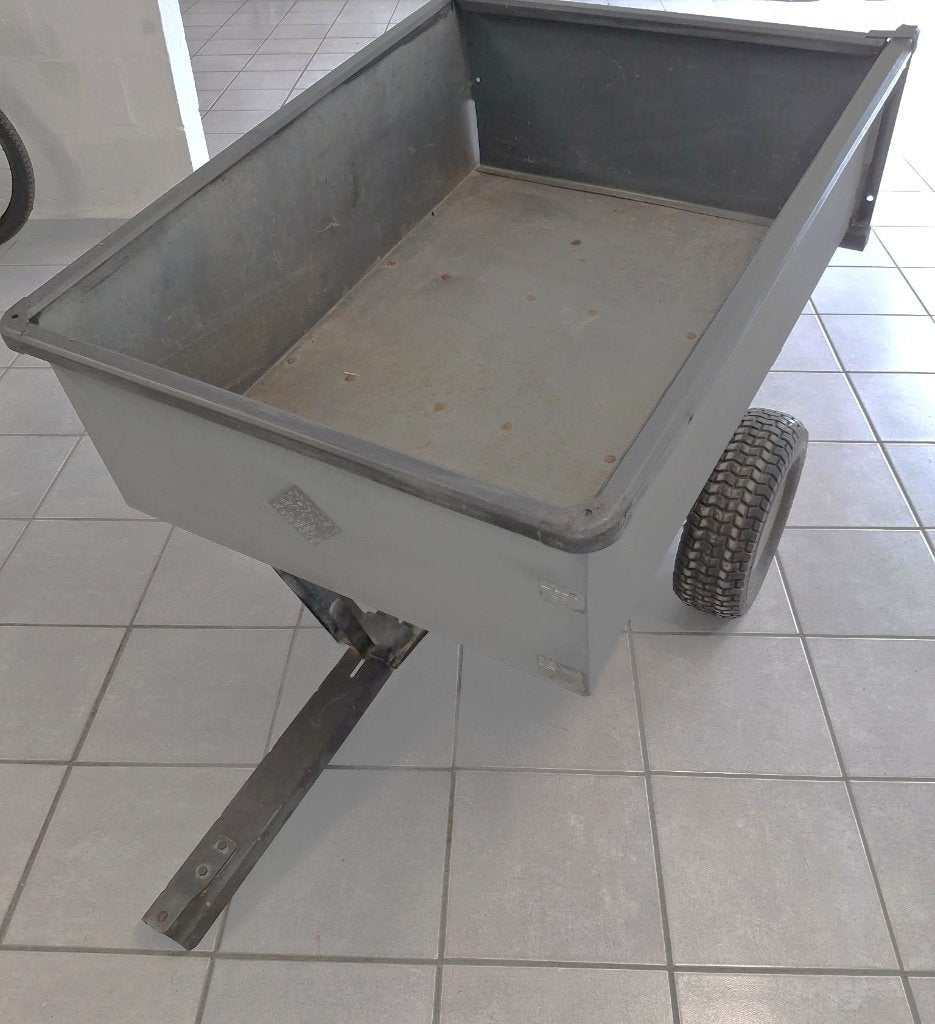 Remorque basculante en métal, soudée pour tracteur tondeuse, Enlèvement, Autres types