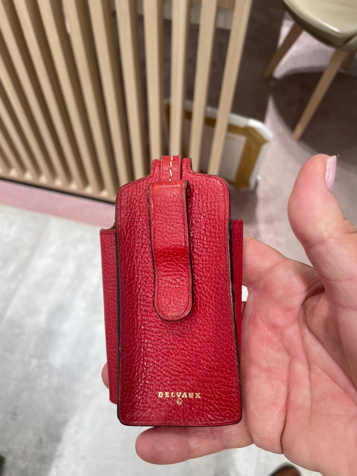GSM Delvaux, Overige merken, Ophalen of Verzenden, Zo goed als nieuw, Leder