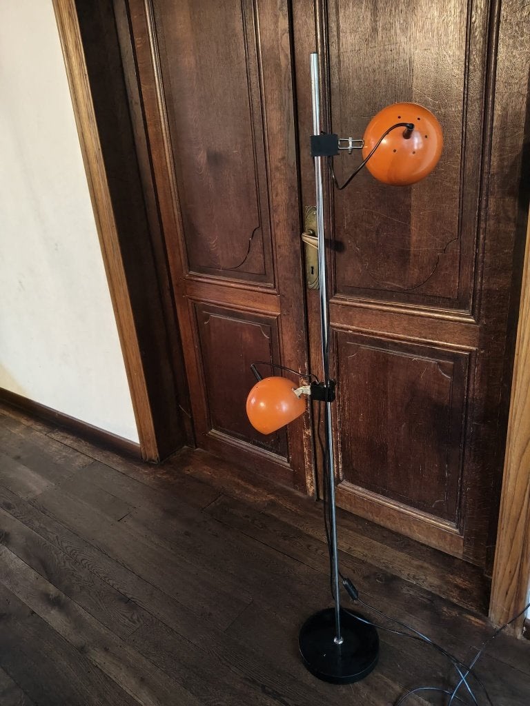 Vintage Space Age Eyeball Vloerlamp – Oranje Jaren '70 ), Ophalen