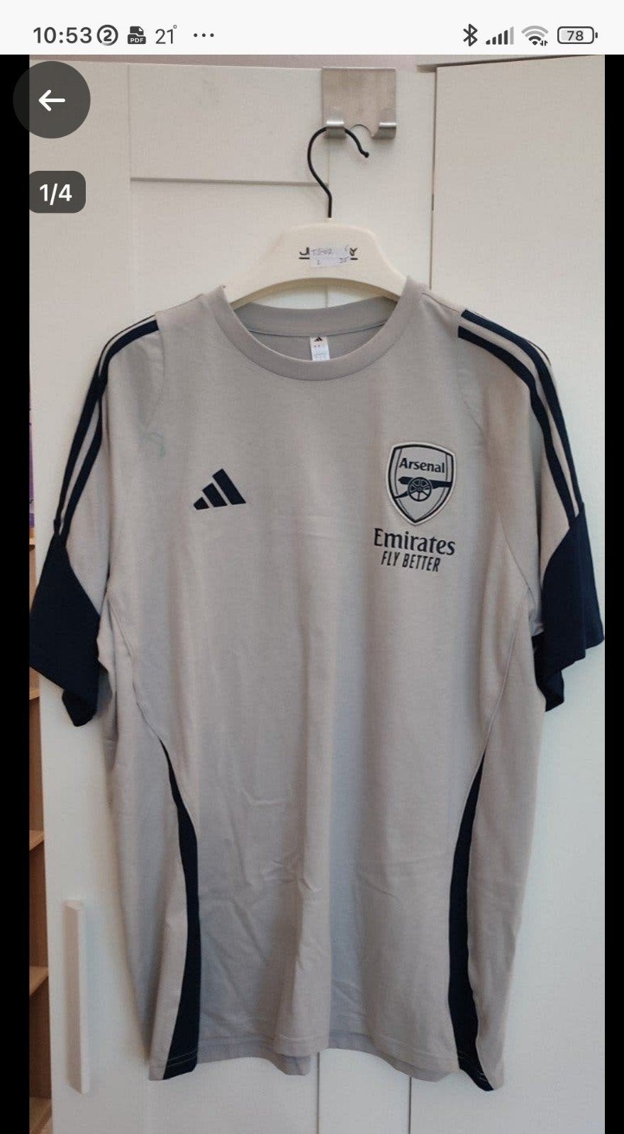 Adidas heren-T-shirt Arsenal maat M New ts01, Maat 48/50 (M), Nieuw, Ophalen of Verzenden, Adidas