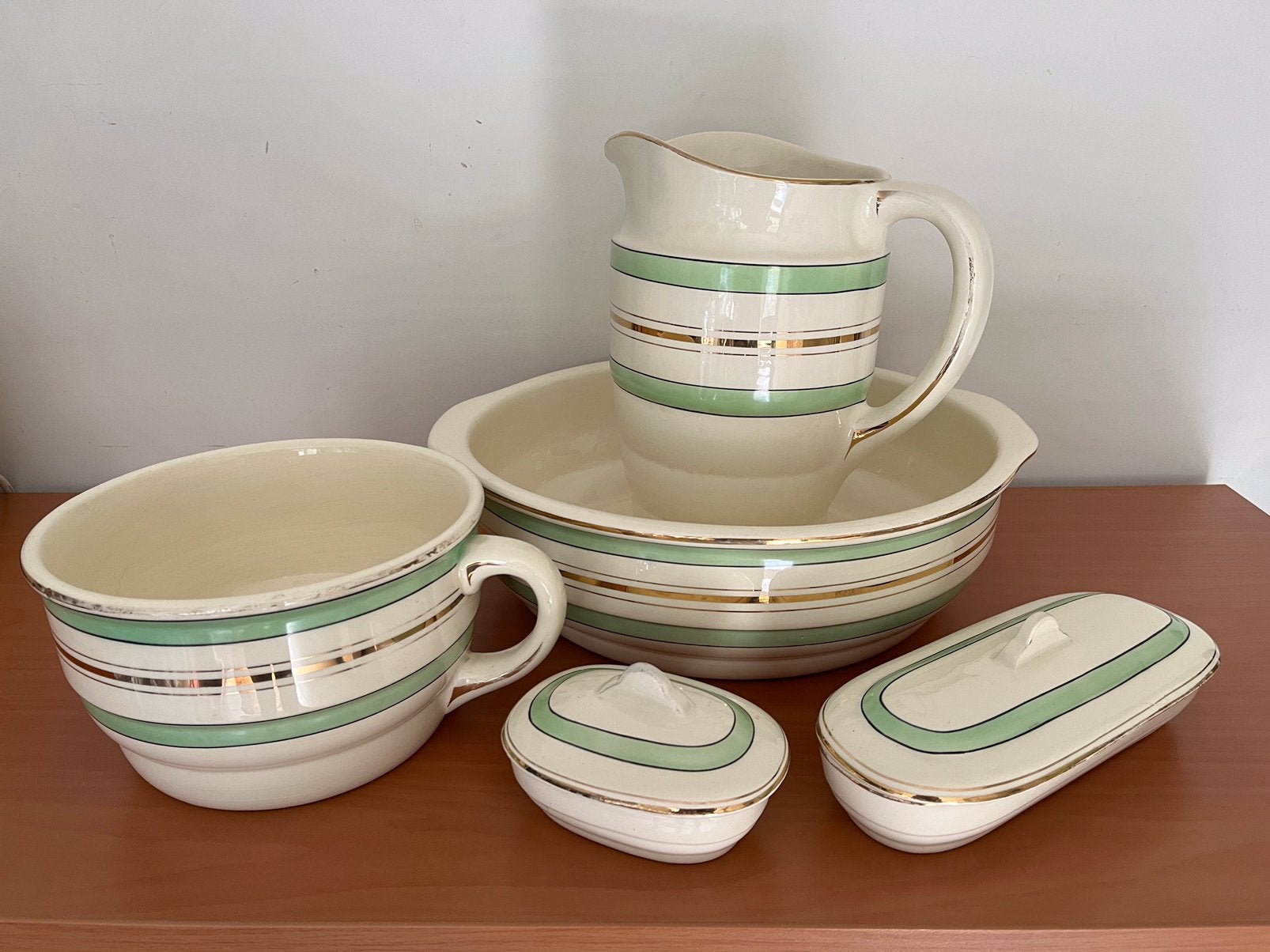 Lampetset met mintgroene kleur, Ophalen