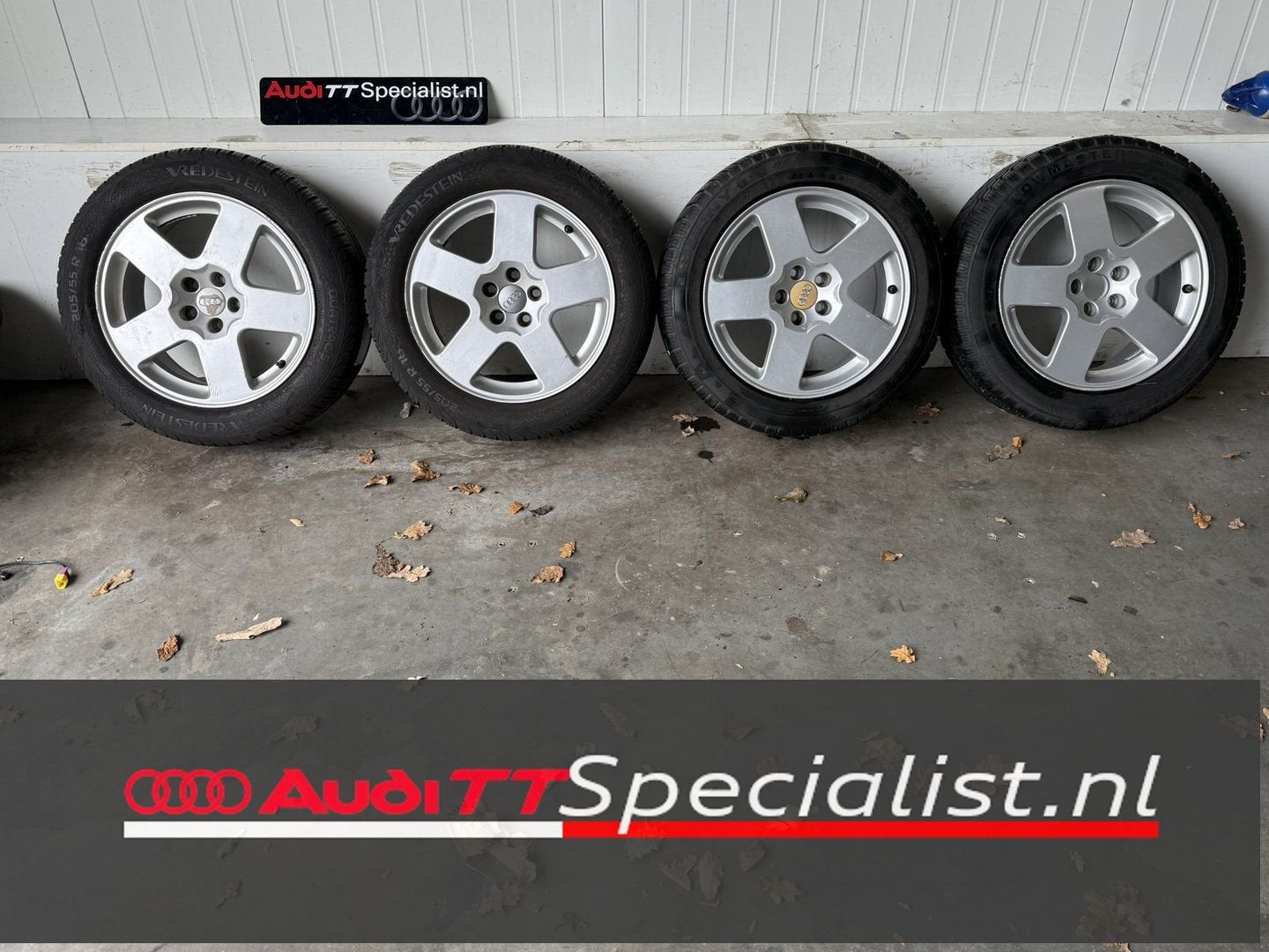 Winterbanden set op originele 16" velgen Audi TT MK1, Pneus et Jantes, Pneus hiver, -, 16 pouces