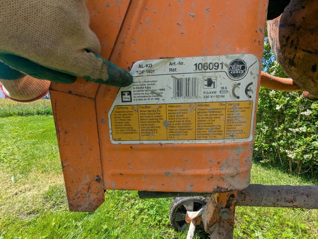 AL-KO TOP 1401 betonmolen 230V – 140L, Ophalen, Gebruikt