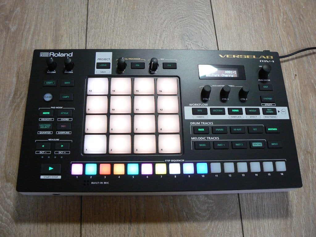 Roland Verselab MV-1, Ophalen, Zo goed als nieuw