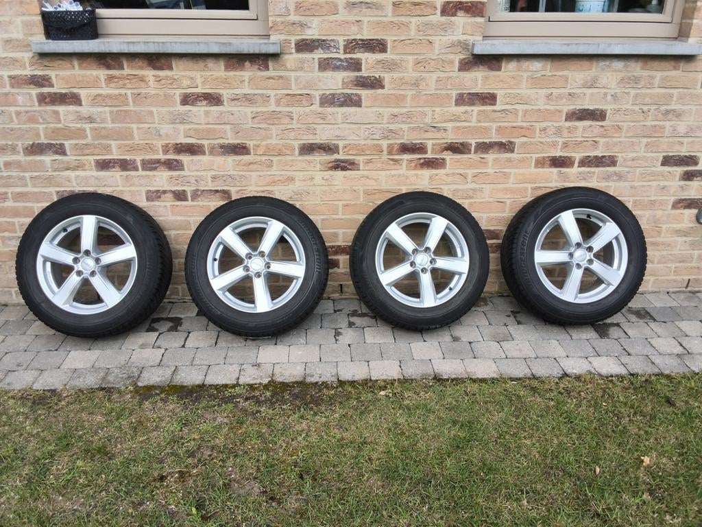 Set dezent velgen + banden, Enlèvement, Utilisé, Pneus hiver, 215 mm
