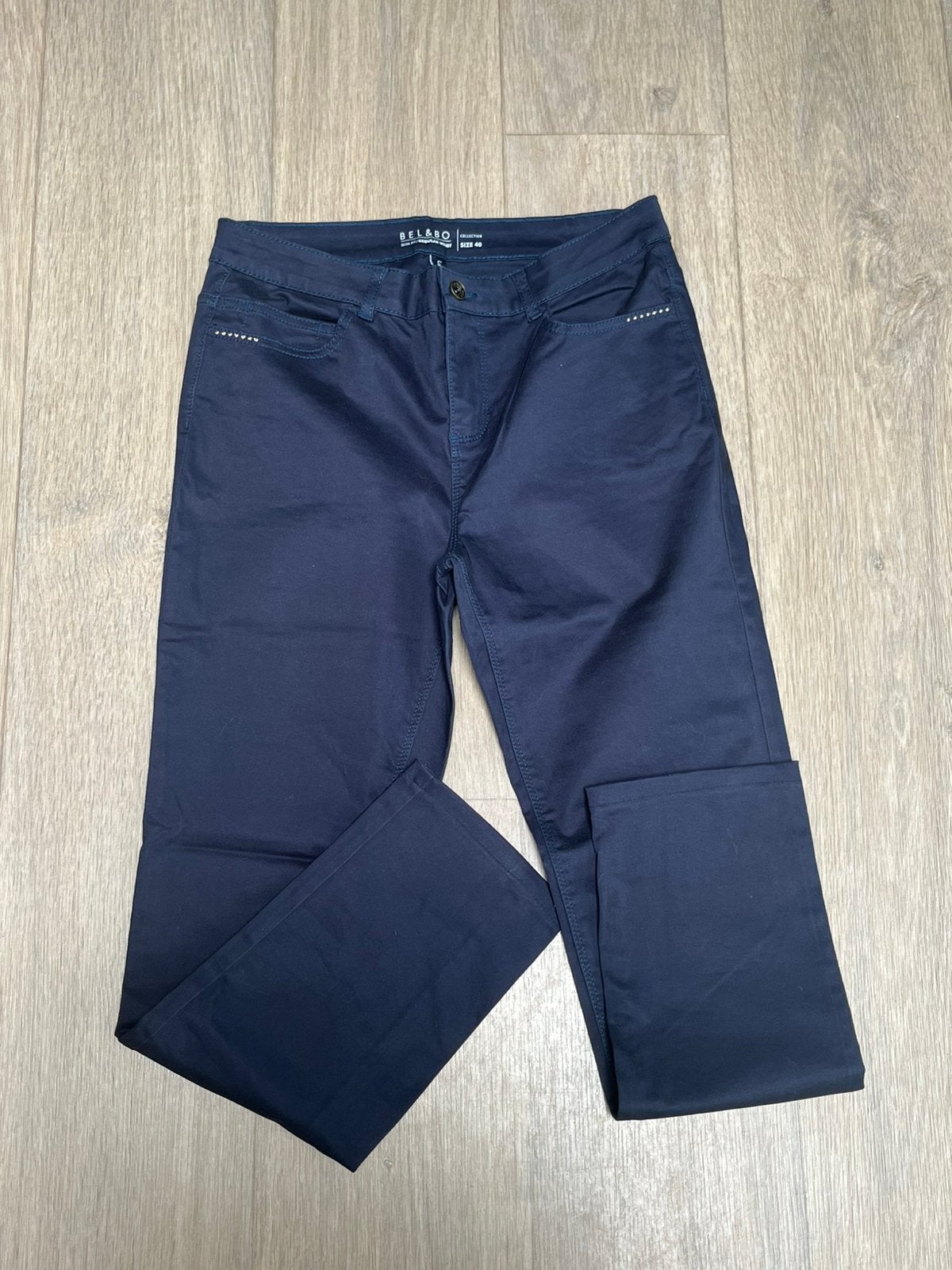 Blauwe broek B & B maat 40, Ophalen of Verzenden, Zo goed als nieuw, Maat 38/40 (M)