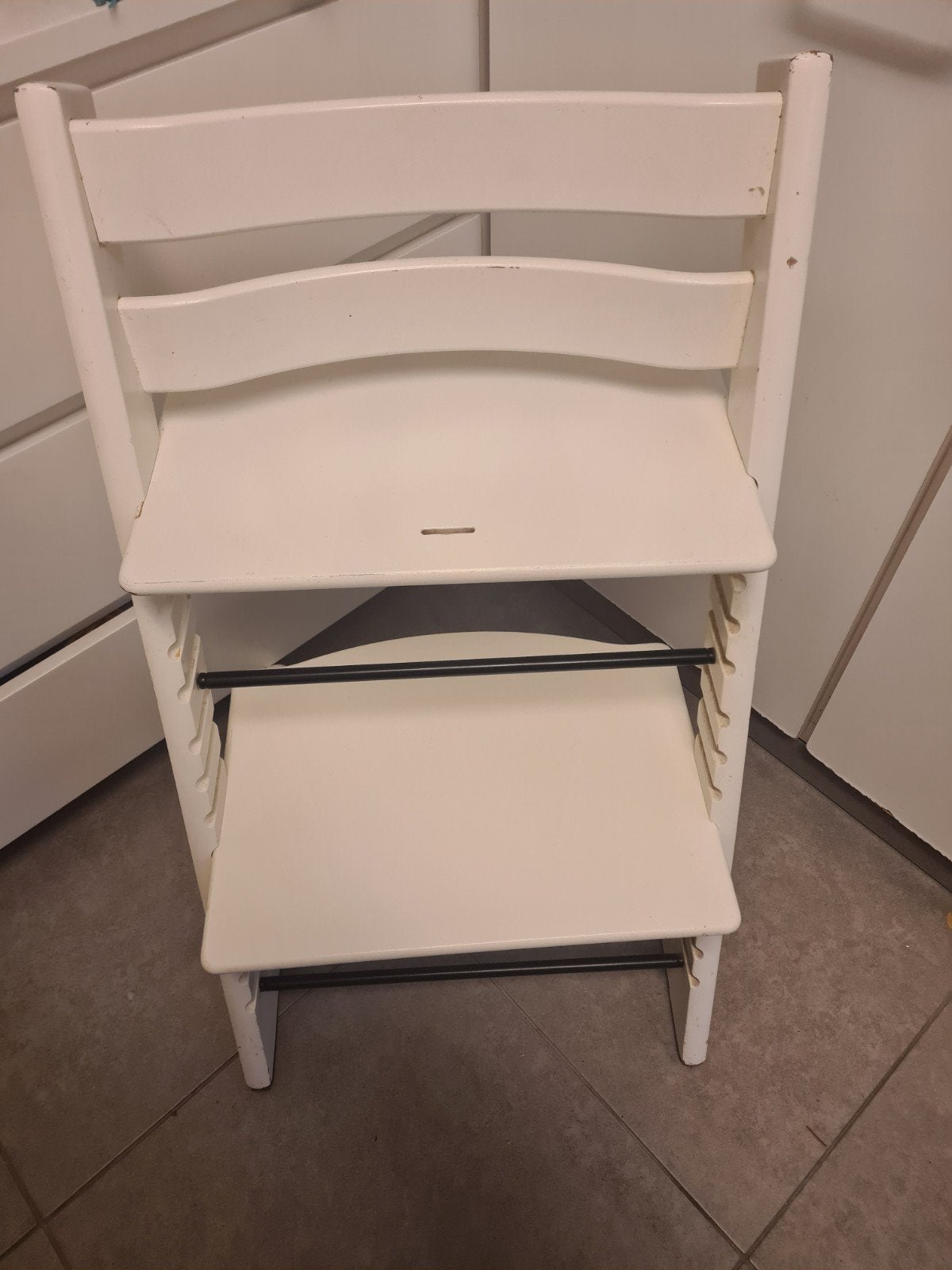 tripp trapp stokke kinderstoel wit, Kinderen en Baby's, Ophalen