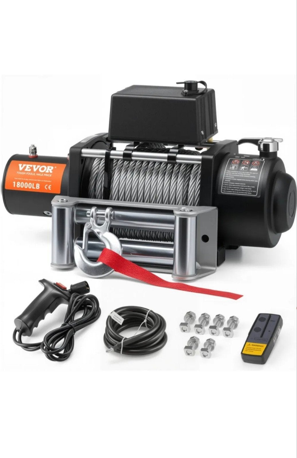 Nieuwe 12v 18000 bls 8t elektrische lier, Ophalen, Elektrisch