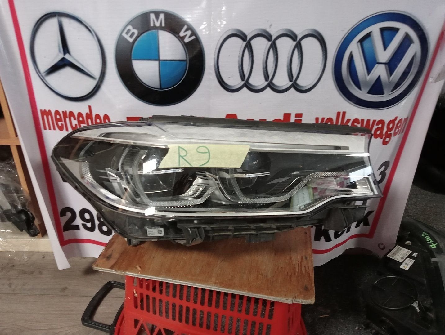 BMW 5 SERIE G30 G31 adaptieve LED-koplamp Rechts  7439194-04, Gebruikt, -, -, Ophalen of Verzenden