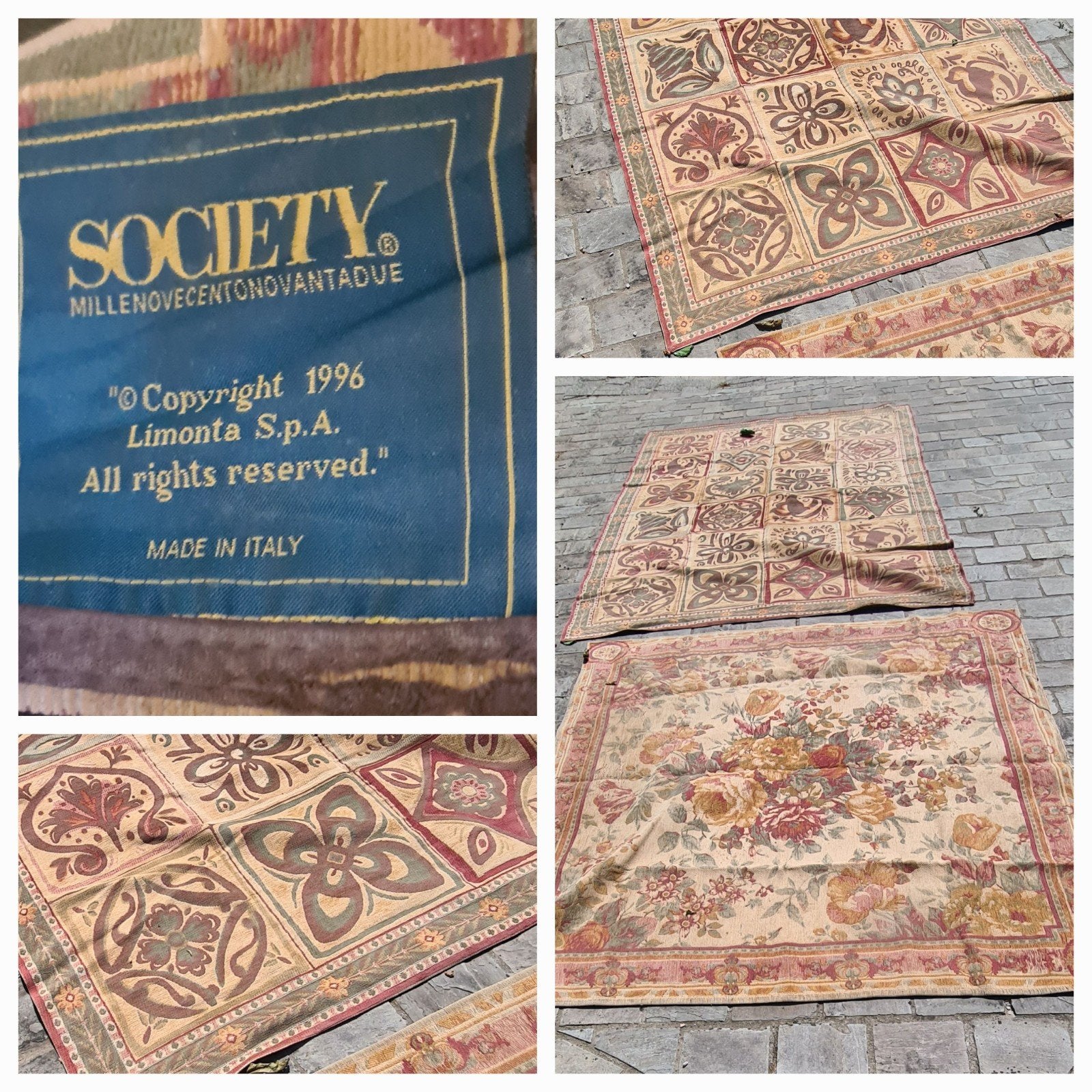 2 VINTAGE VLOERKLEDEN.(CHECK BESCHRIJVING!)., Antiek en Kunst, Ophalen