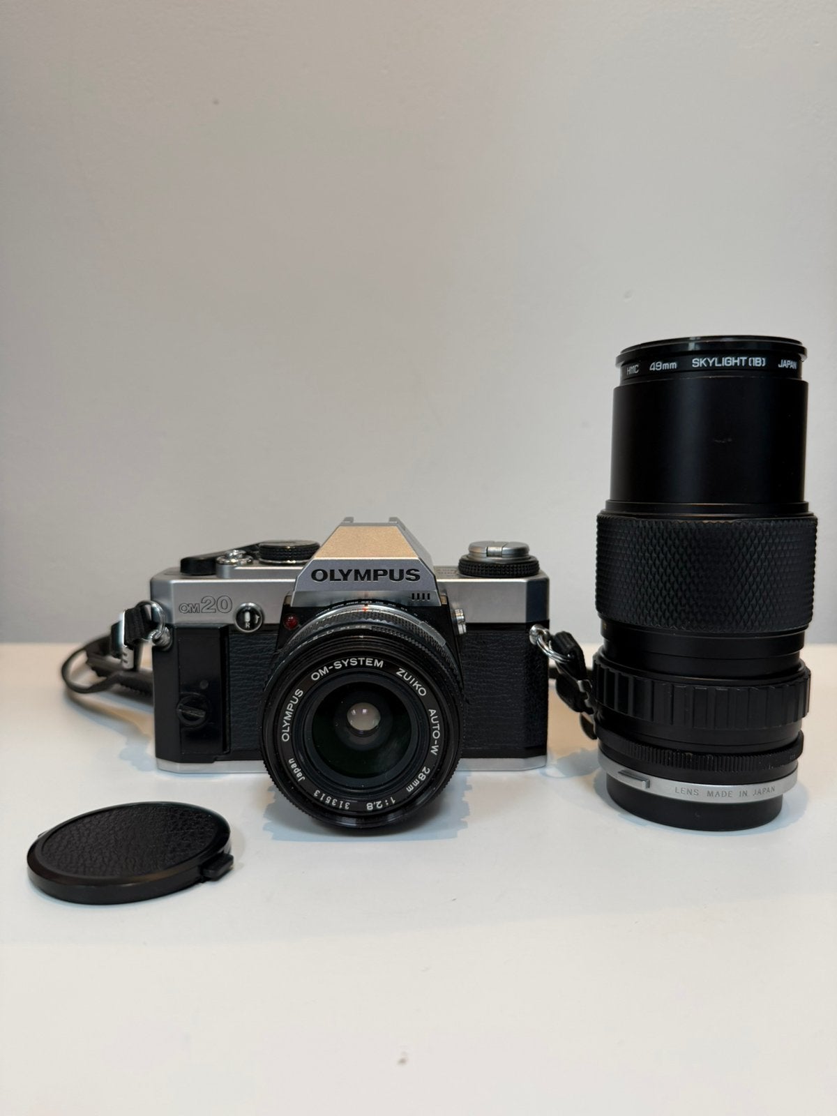 Olympus OM20 + 2 Zuiko Lenses, Audio, Tv en Foto, Fotocamera's Analoog, Ophalen of Verzenden, Gebruikt, Spiegelreflex, Olympus