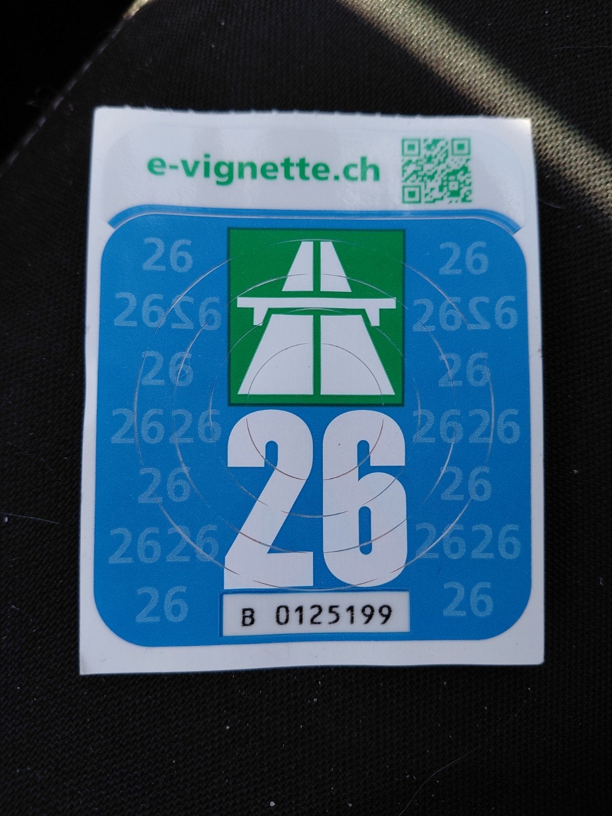 Vignet Zwitserland 2026 - ongebruikt
