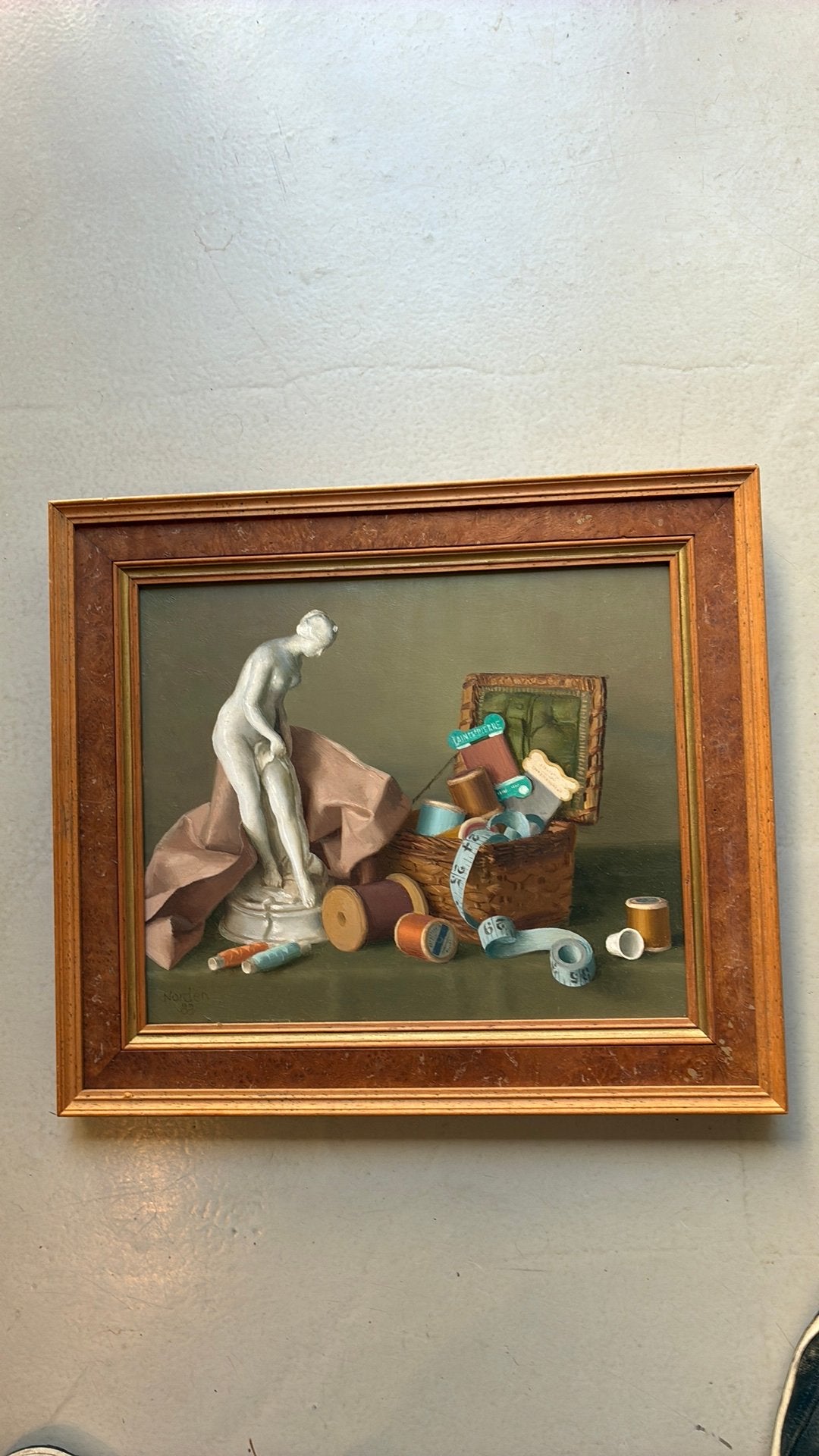 Peinture à l'huile Gerald Norden, Antiquités & Art, Enlèvement ou Envoi, Peinture à l'huile