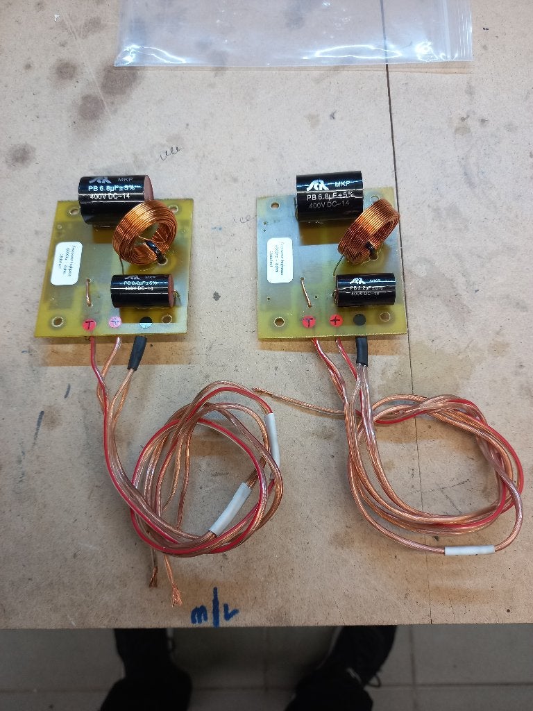 2 x Crossover Highpass 8 ohms - 6000 Hz - 18 dB/octave, Compatible son surround/home cinéma, Reconditionné, Enceintes stéréo, 150 watts ou plus