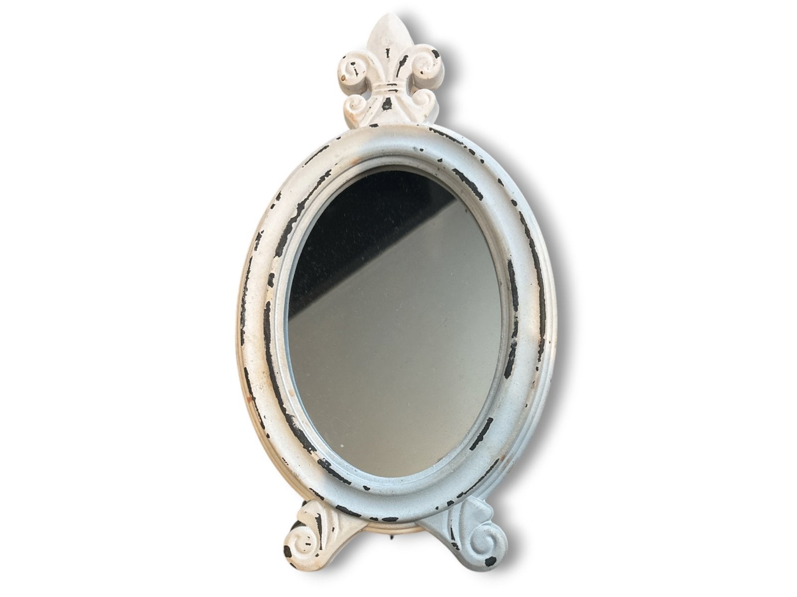 Petit miroir sur pied, Maison & Meubles, Enlèvement ou Envoi, Moins de 100 cm, Utilisé, 50 à 75 cm