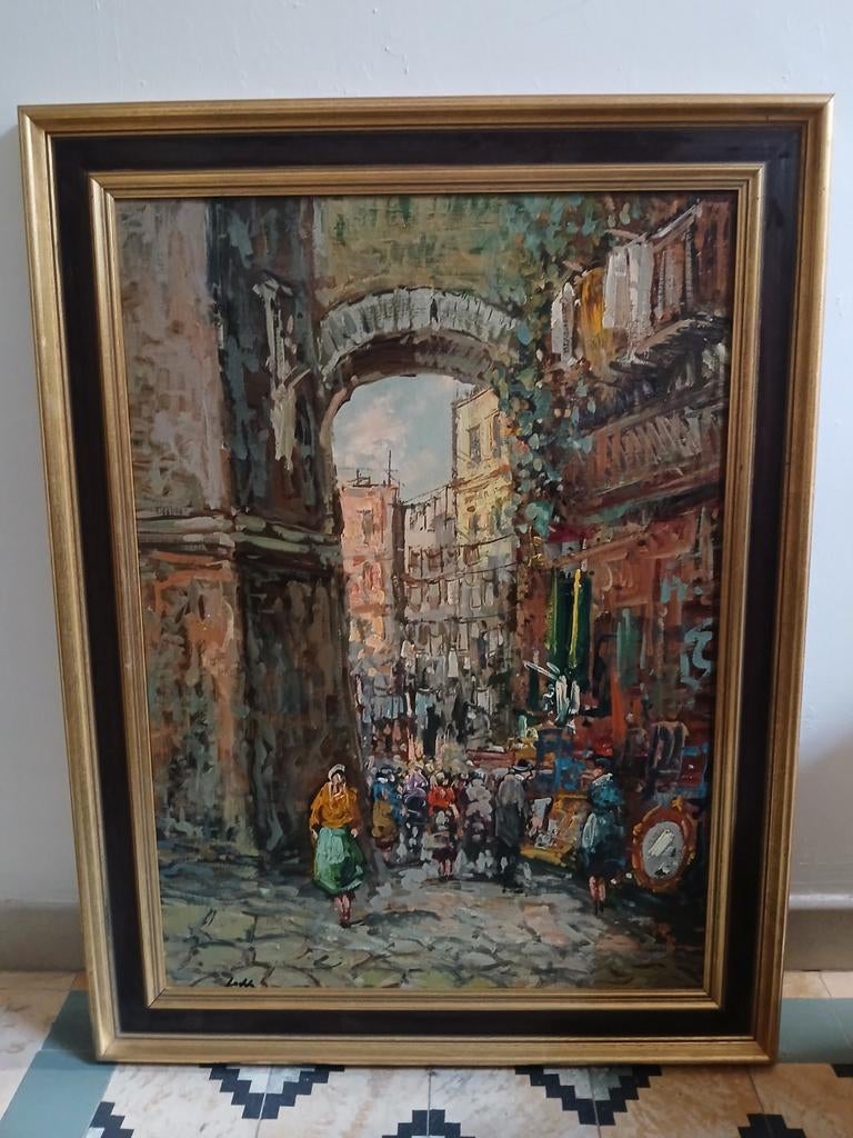 Tableau huile sur toile Laddo, Enlèvement