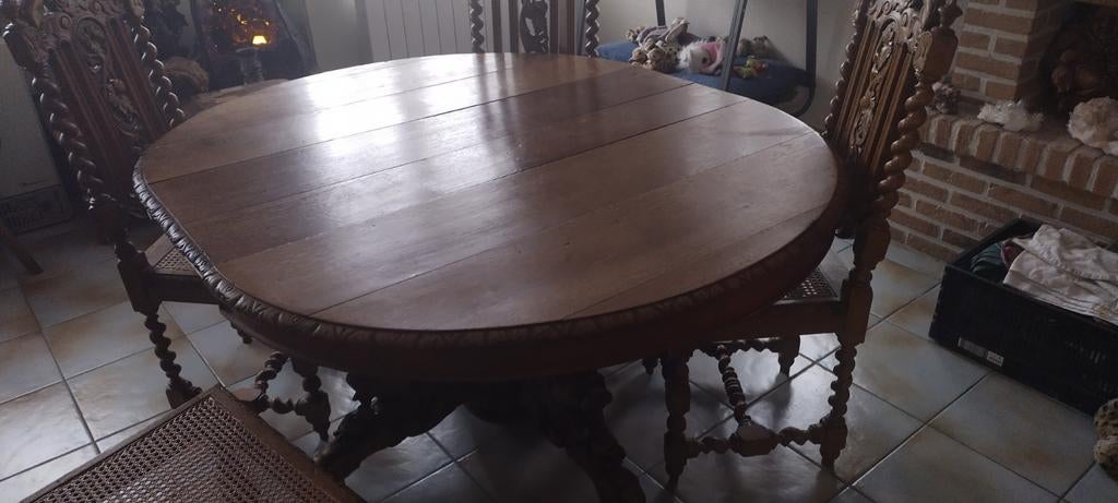 Tafel met 6 stoelen, Antiek en Kunst, Ophalen