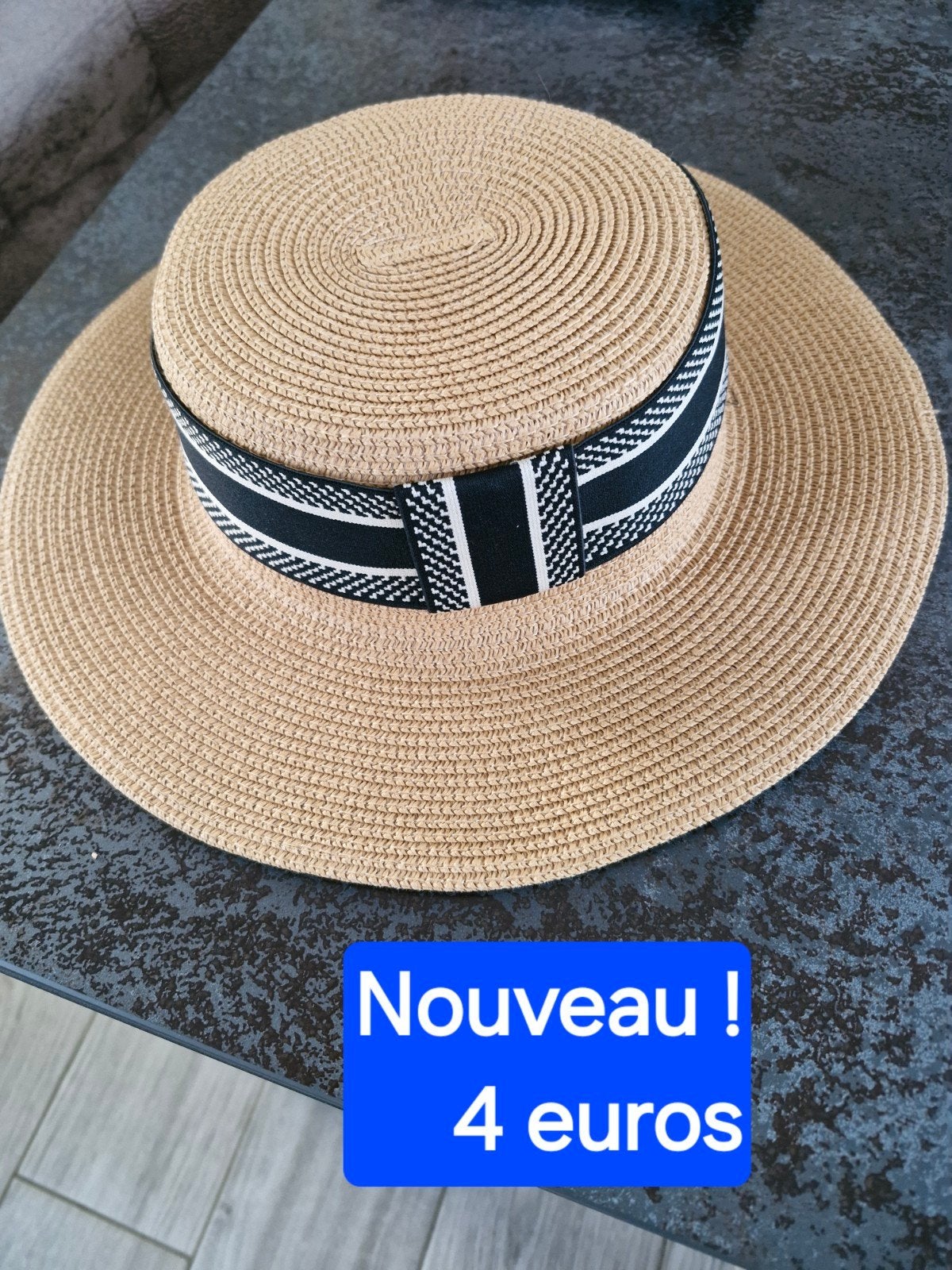 chapeau de paille, Kleding | Dames, Pas de marque, Hoed, Nieuw, Ophalen of Verzenden