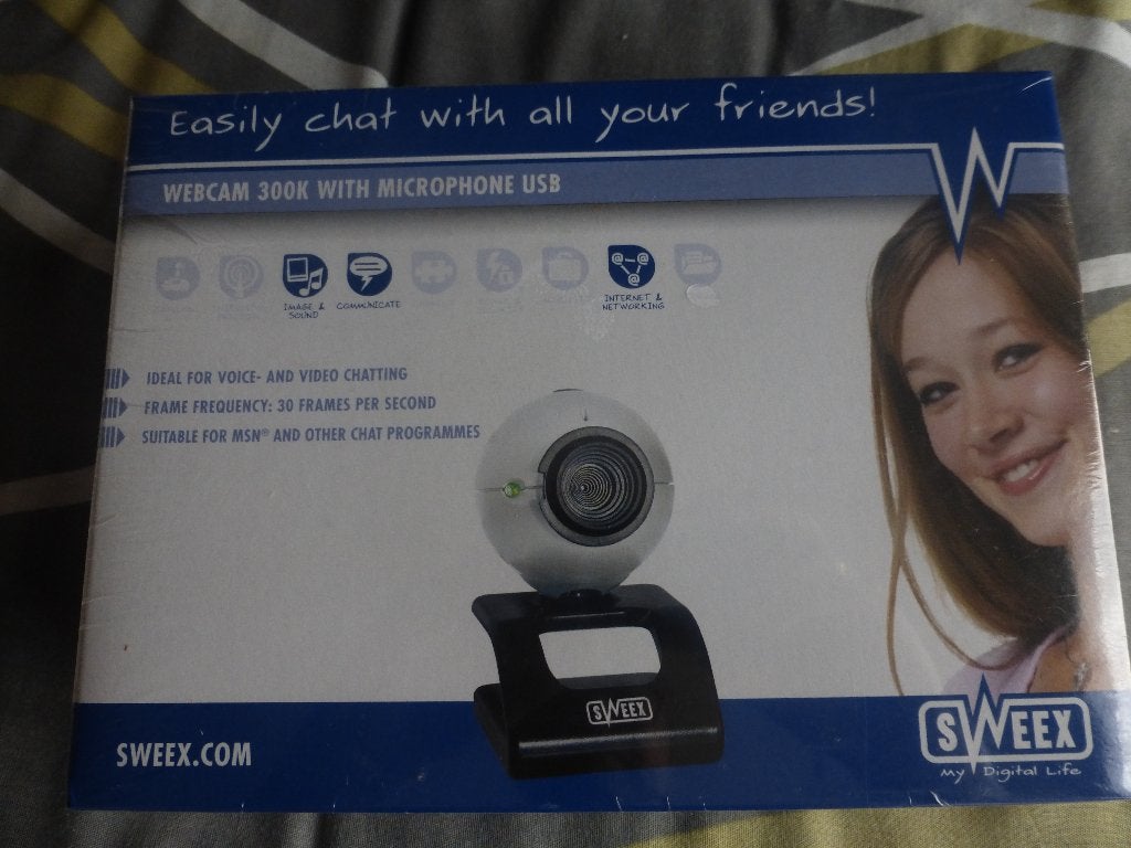 300K webcam met USB-microfoon, Computers en Software, Webcams, Ophalen of Verzenden, Nieuw