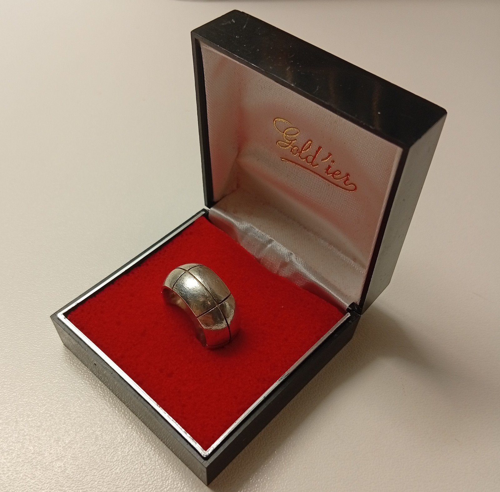 Bague en argent 925 massif | 18,5 mm | 19,31 grammes, Bijoux, Sacs & Beauté, Bagues, Enlèvement ou Envoi, 18 à 19, Femme ou Homme